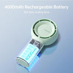 JISULIFE Portable Handheld Turbo Fan, 4000mAh USB Rechargeable Personal Battery - Image 3
