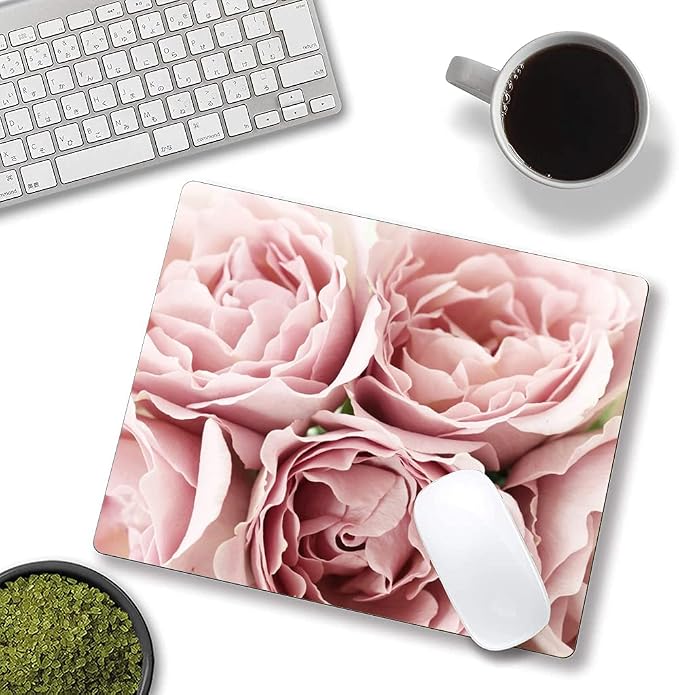 Hokafenle Mouse Pad Flower, Cute Floral Mouse Pads - Image 3