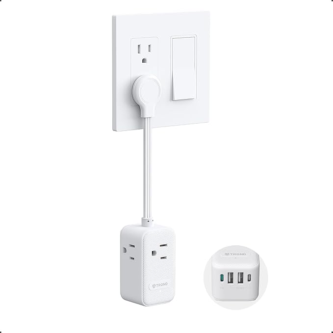 TROND Outlet Extender with 6 Inch Cord by TRONDOfficial