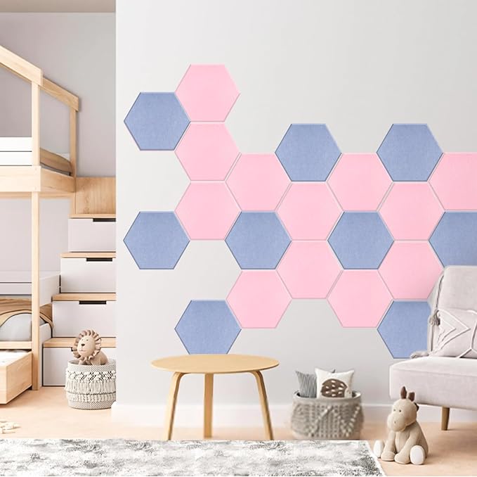 Mollywell Hexagon Acoustic Panels, High Density, Soundproofing, Decorative - Image 7