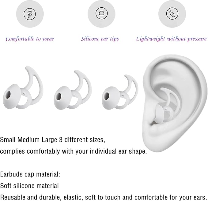 Earbud Replacement Tips Silicone Earbud Tips Compatible - Image 5