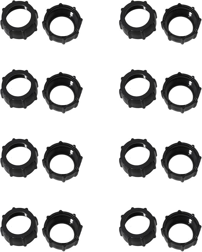 Maxmoral 16PCS Black Plastic Tightening Nut Ball Joint Fixing Adapter Head by Maxmoral