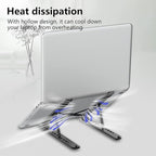 Laptop Stand for Desk, Adjustable Laptop Riser ABS+Silicone Foldable Portable - Image 7