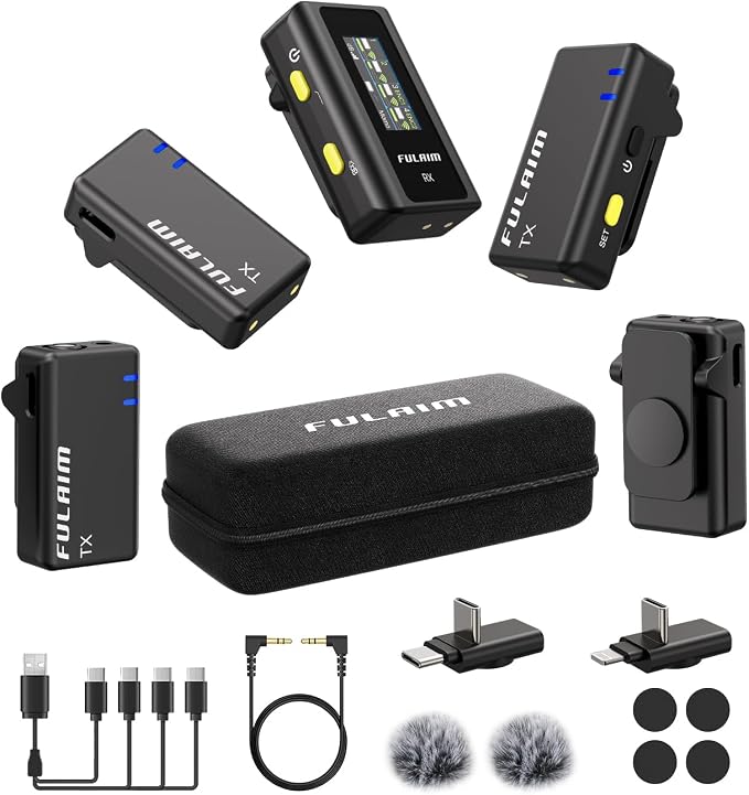 FULAIM X6 Wireless Lavalier Microphones by FULAIM