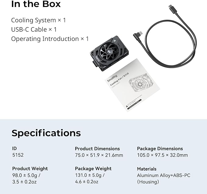 SmallRig TEC Camera Cooling Fan - Image 9