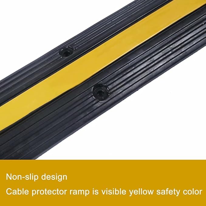 Rubber Cable Ramp Cord Cover Cable Protector Ramps Wire Hose Protective 1 - Image 6