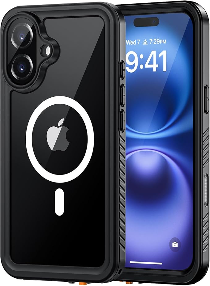 Lanhiem Magnetic for iPhone 16 Case, IP68 Waterproof Dustproof Shockproof Cases by LanhiemHome