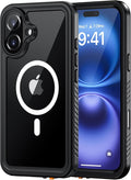 Lanhiem Magnetic for iPhone 16 Case, IP68 Waterproof Dustproof Shockproof Cases by LanhiemHome