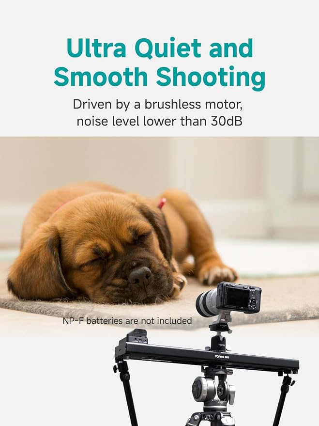 Accsoon Toprig Motorized Camera Slider, 120° Panoramic Shooting, - Image 8