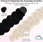 Cloud Wrist Rest for Computer Keyboard, 4-in-1 Memory Foam Leather Cloud - Image 6