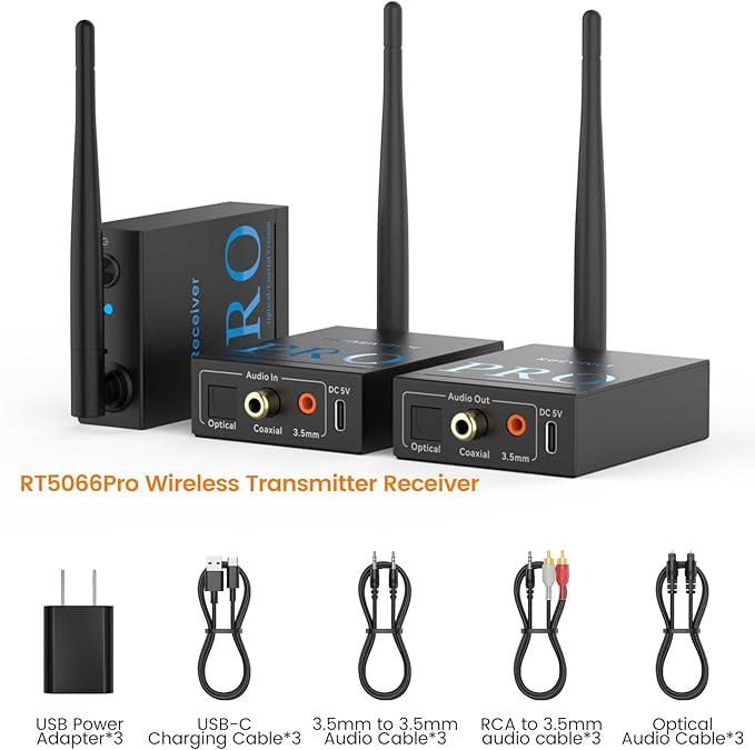 1Mii 3-in-1 2.4Ghz Wireless Audio Transmitter Receiver - Image 7