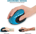 Vassink Ergonomic Mouse, Rechargeable Wireless Mouse Right Handed Small Mouse - Image 6