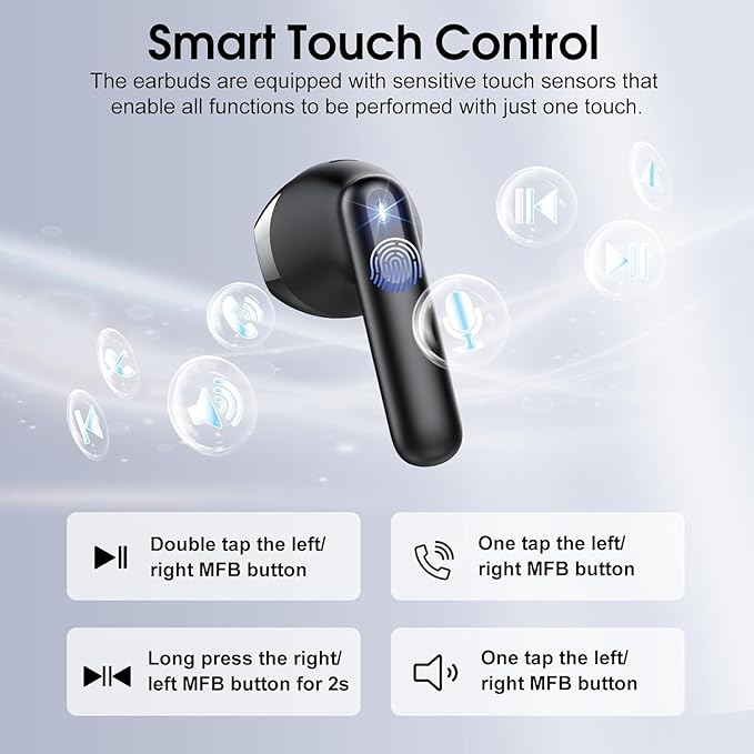 Wireless Earbuds, 2025 Bluetooth 5.4 Headphones - Image 6