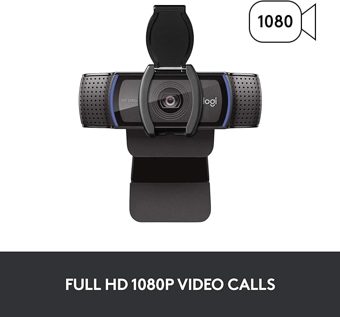Logitech C920S HD Pro Webcam, Full HD 1080p/30fps Video Calling, Light - Image 3