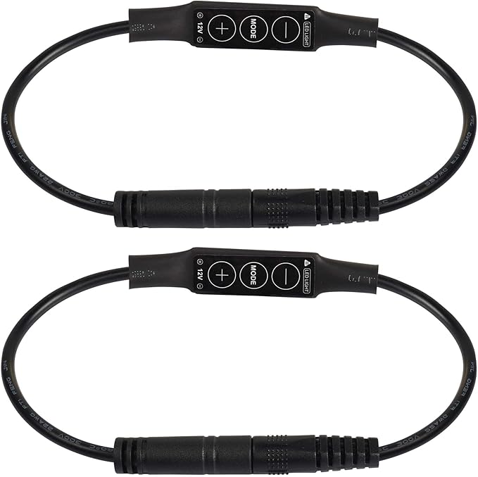 PNGKNYOCN DC 12V LED Strip Lights Dimmer DC 5.5 * 2.1mm Male to Female Mini - Image 3
