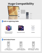 Portable Charger Block, Retractable Wall Charger, 40W PD Fast Charging Block - Image 7