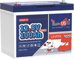12V100Ah Group24 Mini LiFePO4 Battery, Grade A Battery Cells, Drop-in by Timeusb