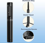 Selfie Stick Tripod with Remote Aluminum Alloy Phone Tripod Bluetooth Remote - Image 6