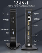 WAVLINK USB C Docking Station Dual Monitor, Dual 5K/4K@60Hz Displaylink Docking - Image 2