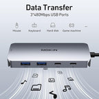 USB C Docking Station Dual DisplayPort, 8 in 1 USB Hub - Image 6