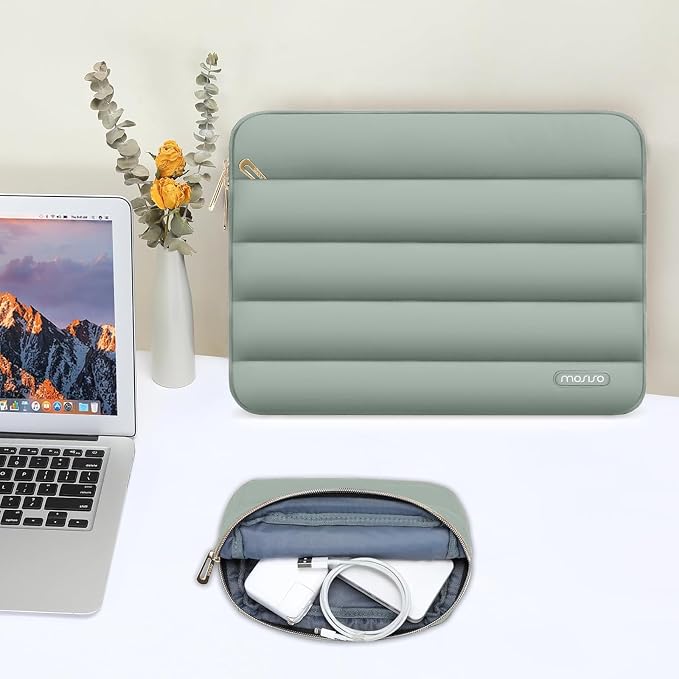 MOSISO 15-15.6 inch Laptop Case, 16 inch Puffy Laptop Sleeve Compatible - Image 8