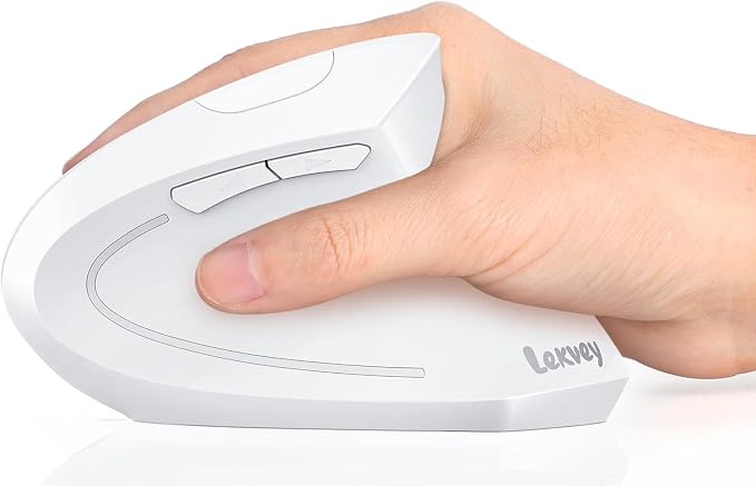 Lekvey Ergonomic Mouse, Vertical Wireless Mouse, Rechargeable 2.4G Optical by Lekvey