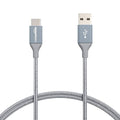 Amazon Basics USB-C to USB-A 2.0 Fast Charger Cable, Nylon Braided Cord by AmazonBasics