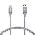 Amazon Basics USB-C to USB-A 2.0 Fast Charger Cable, Nylon Braided Cord by AmazonBasics
