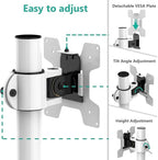 WALI Single Monitor Mount for 1 Computer Screen up to 32 inch, Fully Adjustable - Image 5