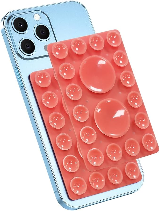 Silicone Suction Phone Holder Mount, Adhesive Accessory - Image 3