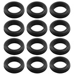 12 Pcs Rubber Grommets, 7/8" Inside Diameter 1" Drill Hole Rubber Wire Grommets by Kyuionty