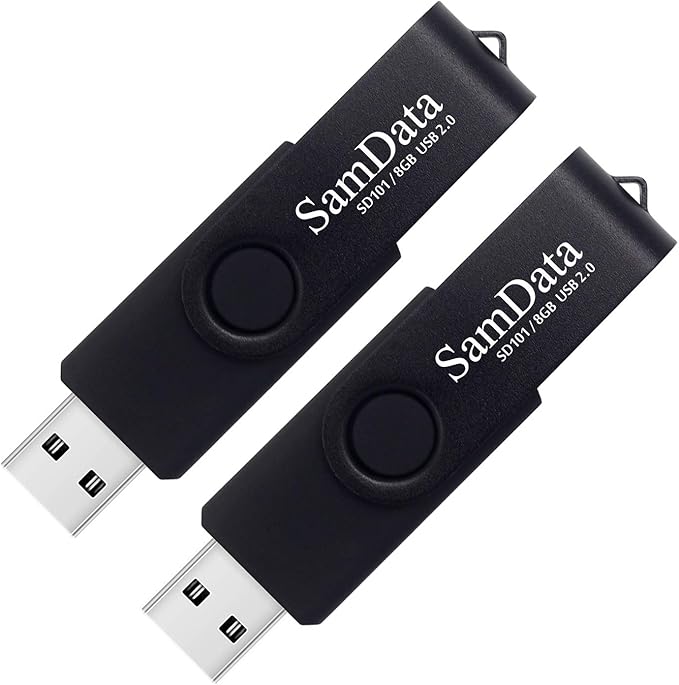 SamData 8GB USB Flash Drives 2 Pack 8GB Thumb Drives Memory Stick Jump Drive by SamData