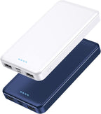 Portable Charger Power Bank 10000mAh, Ultra Slim Compact External Battery Pack by AONIMI