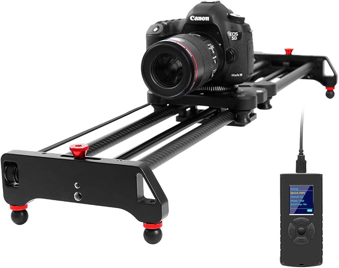 GVM Motorized Camera Slider, Tracking Shooting and 120 Degree Panoramic Shooting by GVMGreatVideoMaker