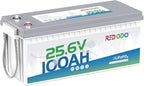 Redodo 24V 100Ah LiFePO4 Lithium Battery, Max. 2560W Power Output, Built in by PrimeDayRedodoSaveup55