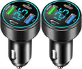 2 Packs of 66W USB C Car Charger 4 Port Car Charger Adapter by GemCoo