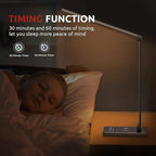 LED Desk Lamp with Wireless Charger, USB Charging Port, 10 Brightness, 5 Color - Image 6