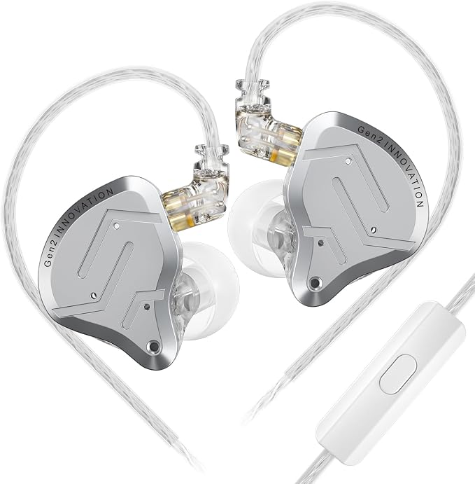 KZ ZSN Pro 2 in-Ear Monitors Headphones Metal Earphones 1BA+1DD Hybrid by HHIFIHEAR