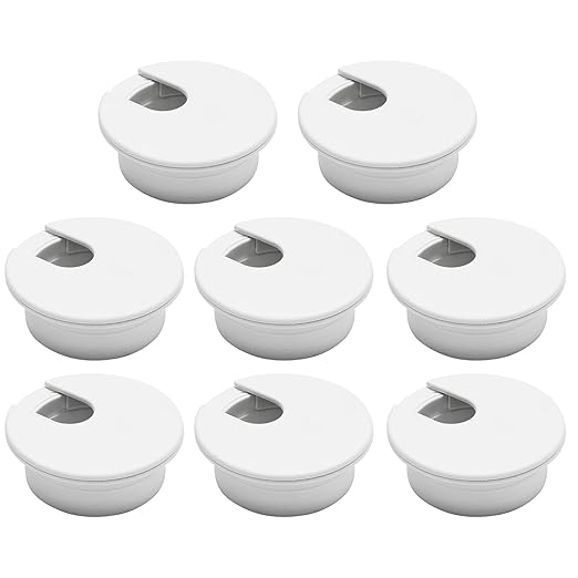 Desk Grommet 1-3/8", Desk Cord Hole Cover, Cable Grommet ABS Plastic, Desk Hole by BOPOREAE