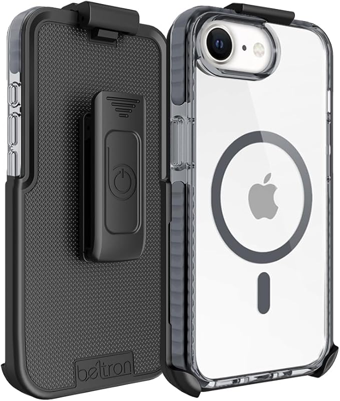 BELTRON Belt Case for iPhone 16e, Slim Protective Transparent Case & Rotating - Image 2