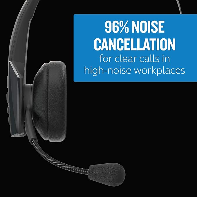BlueParrott B350-XT Mono Bluetooth Wireless Headphones 96% Noise Canceling Over - Image 3