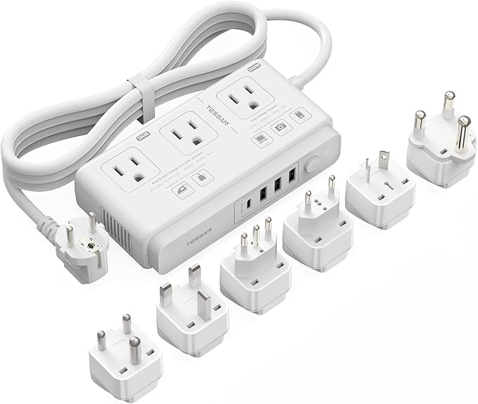 TESSAN Voltage Converter US to Europe, 220 to 110 Voltage Converter, Universal by TESSAN