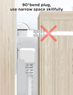 Right Angle Ethernet Extension Cable UPangle 1.5ft-White, 90 Degree CAT6 - Image 2