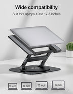 Laptop Stand, H-Design Stable Computer Stand, Ergonomic Laptop Riser - Image 6