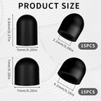 30Pcs Rubber Tips for Stylus Pens, 0.2inch & 0.28inch Replacement Nibs for - Image 2