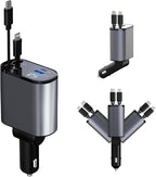 Retractable Car Charger, 66W 4 in 1 Super Fast Charging Car Phone Charger - Image 8