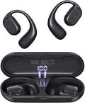 Open Ear Headphones, True Wireless Earbuds 40H Playtime Bone Conduction by HAOWOLF