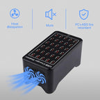 30 Port USB Charger, 150W/30A USB Smart Charger, 30-in-1 Desktop Charging hub - Image 4