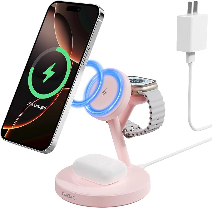 2025 3 in 1 Charging Station for Apple iPhone AirPods Watch by Unknown