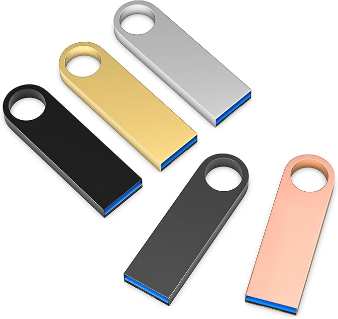 USB 3.0 Flash Drive 64GB 5 Pack, Wooolken High Speed USB 3.0 Thumb Drives Sleek by WOOOLKEN